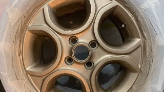 Mag wheels painting  anzhal carshow finish  k92 top coat clear  kia picanto mags  15”  bronze [upl. by Oderfodog]