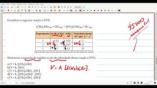 Considere a seguinte reação a 55ºCCH33CBraq  OHaq → CH33COHaq  Braq [upl. by Ahswat]