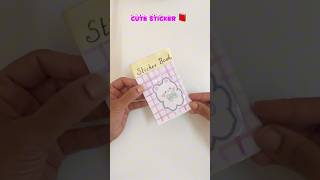 My homemade sticker book📕diy handmade sticker book DIY mini bookdiy cute book shorts sticker [upl. by Maclaine]