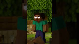 Herobrine saving Alex😱 Steve and Alex Minecraft Animation shorts minecraft credit  kaitoonstm [upl. by Anim]