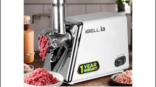 😍🤩IBELL Stainless Steel Mt1750Y Meat Grinder 1800W Heavy Duty Mincer Machine For Mincing [upl. by Mehitable79]