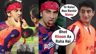 Ibrahim Ali Khan W0RRIED About INJURED Mamu Ranbir Kapoor While Playing Football [upl. by Iggep]