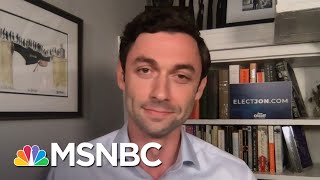 Jon Ossoff Sen Perdue Withdrawing From Debate Is ‘Height Of Cowardice’  The Last Word  MSNBC [upl. by Afihtan]