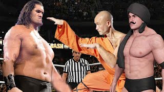 Dara Singh Shaolin Master vs Great Khali Match [upl. by Aydiv]