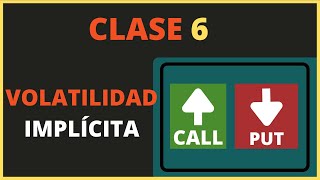 CONTRATOS DE OPCIONES  VOLATILIDAD IMPLÍCITA  CLASE 6  CURSO COMPLETO [upl. by Ayoral]