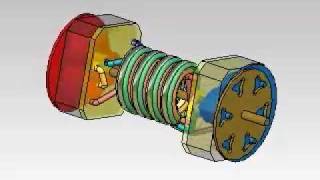 Animation 3D du moteur stirling rotatif SPRATL vue générale 3 [upl. by Netsoj822]