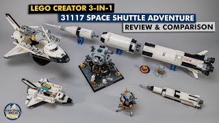 LEGO Space Race  LEGO Creator 3in1 Space Shuttle Adventure vs big NASA sets [upl. by Aziaf]