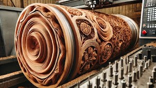 Carving A Giant Redwood Tree Using Dangerous Engineering Skills  By DT Woodworking [upl. by Catharina]