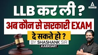 Top Government Job Exams for Law Students after LLB  Govt Jobs after LLB  Judiciary Adda247 [upl. by Morna]