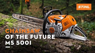 STIHL MS 500i  The first chainsaw of the future I Thats why [upl. by Arait]