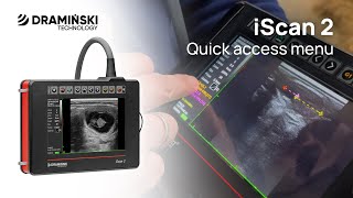 Dramiński iScan2 Bovine ultrasound Quick access menu  Guide Manual [upl. by Iggam609]