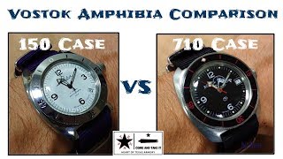 150 vs 710  Vostok Amphibia Case Comparison [upl. by Carolin17]