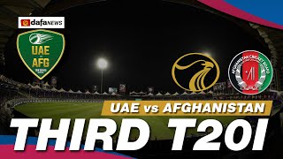 UAE vs Afghanistan  Match 3  T20I [upl. by Ahsyia]