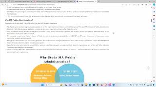 MASTER OF ARTS PUBLIC ADMINISTRATION മാസ്റ്റർ ഓഫ് ആർട്സ് പബ്ലിക് അഡ്മിനിസ്ട്രേഷൻ [upl. by Namrac814]