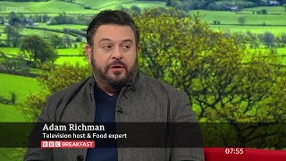 Adam Richman Man vs Food Host On BBC Breakfast 15032024 [upl. by Carlotta653]