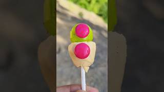 Lemonade flavour lollipop amp baby choco gems shorts lollipop candy [upl. by Middlesworth]