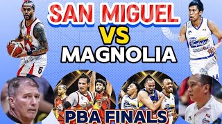 HANDA NA SAN MIGUEL VS MAGNOLIA SA PBA TITLE  FIRST CHAMPIONSHIP NI COACH GORGE GALLENTbasketball [upl. by Anitsirt538]