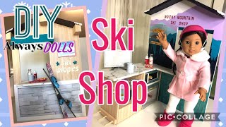 DIY American Girl GOTY 2022 Corinne Ski amp Snack Shop [upl. by Zellner]