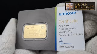 10g Umicore Gold Bar I Buy Now [upl. by Nette]