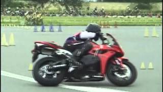 2013 5 19 Dunlop Moto Gymkhana 志賀選手 CBR600RR heat 2 [upl. by Deery]