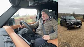 Land Rover Defender P400e X  Road Driving Review [upl. by Dugan]