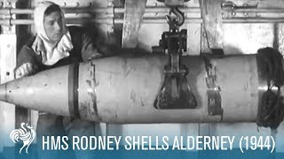 Rodney Shells Alderney 1944 [upl. by Nnylyar]