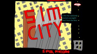 SimCity SNES  Megalopolis  Samples from Software Creations [upl. by Edrock]