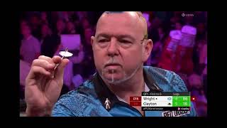 This just happened with Peter Wright and the crowd was not happy [upl. by Laurel]