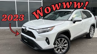 FIRST LOOK 2023 Toyota RAV4 XLE premium review What’s different [upl. by Armmat723]