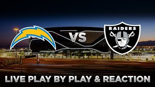 Chargers vs Raiders Live Play by Play amp Reaction [upl. by Haskel]