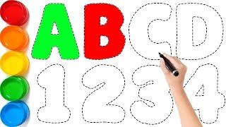 ABCDEFGHIJKLMNOPQRSTUVWXYZ  Easy Draw and Paint Alphabet A to Z AritriArts [upl. by Croix]