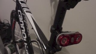 Cannondale Quick 4 Hybrid Front and Rear Light Setup [upl. by Homer8]