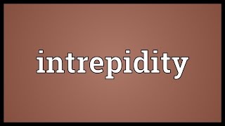 Intrepidity Meaning [upl. by Nelleh466]