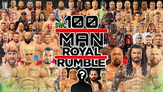 100Man Royal Rumble WWE Action Figure Match FULL MATCH 100K Subscriber Special [upl. by Birch]