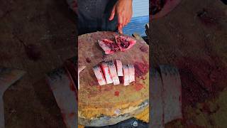 Hilsa fish cutting skills viralvideo seafish fishinggear fishing fishfood youtube trending [upl. by Arbmik]