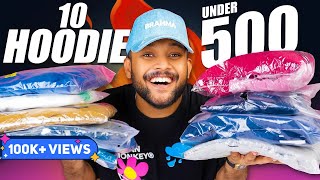 10 Best Winter HoodiesSweatshirt Under 500 For Winter Men🔥 Ajio Hoodie Haul 2024  ONE CHANCE [upl. by Amahcen]