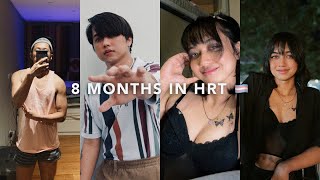 8 months in HRT  Male to Female Transition Journey  Transgender 🏳️‍⚧️ [upl. by Haisej]