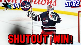 Jets Game Reaction 202324 5182 SJS0 WPG1 Win —Hellebuyck Heartbreaker— [upl. by Narayan]