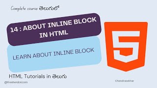 14  HTML Tutorial for Beginners in తెలుగు Learn about inline block in HTML [upl. by Neetsuj]