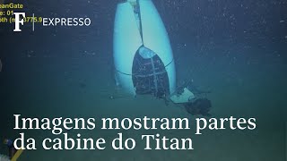 Vídeo mostra como ficou submersível Titan que implodiu no fundo do mar [upl. by Kamaria]