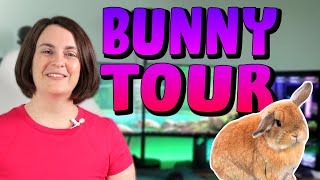 2022 BUNNY BARN TOUR 🐇 Meet my HOLLAND LOP Rabbits 🐰 WHY Ive Been Missing [upl. by Oneal239]