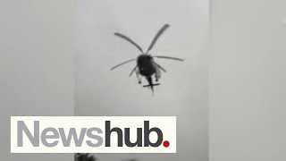 Hawkes Bay residents rescued after Cyclone Gabrielle forces them onto rooftops  Newshub [upl. by Ayrb]