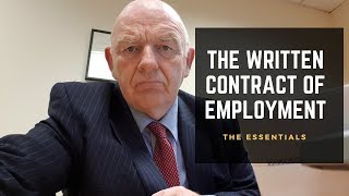 The Written Contract of Employment in Irish Employment Lawthe Essentials [upl. by Llerat143]