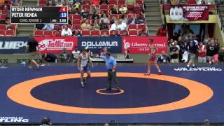 84kg c Peter Renda Wolfpack WC vs Ryder Newman OTC [upl. by Noynek]