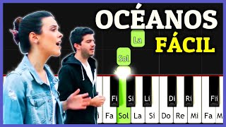 OCEANOS Donde Mis Pies Pueden Fallar Piano Tutorial Fácil  Hillsong United  Piano Cristiano [upl. by Asilehc]