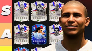 RANKING EVERY GREATS OF THE GAME ICON amp HERO 🥇 FC 24 Ultimate Team Tier List [upl. by Nellda]