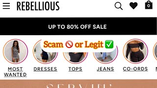 Rebellious Fashion Reviews 2024 Is Rebelliousfashioncom Scam 🚫or Legit ✅ [upl. by Oirromed]