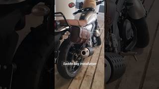 XSR 155 side saddle bag mod DIY installation tutorial xsr yamahaxsr155 xsr155 motorcycle [upl. by Milan470]