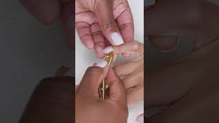 How to tidy your cuticles at home beautyhacks beautytutorial nails cuticles naildesign [upl. by Ysied]