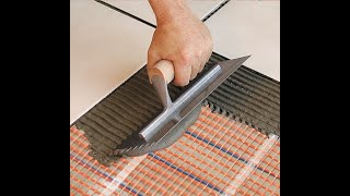 How to Install a SunTouch Electric Floor Heating Mat [upl. by Eveam]